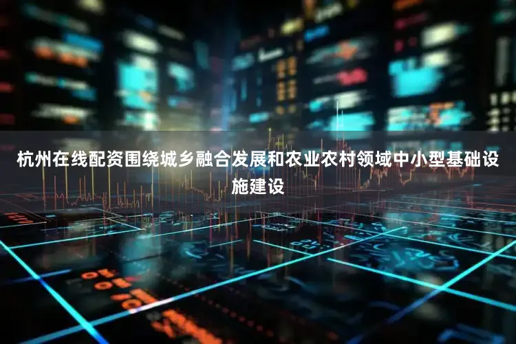 杭州在线配资围绕城乡融合发展和农业农村领域中小型基础设施建设