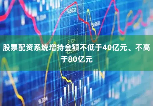 股票配资系统增持金额不低于40亿元、不高于80亿元